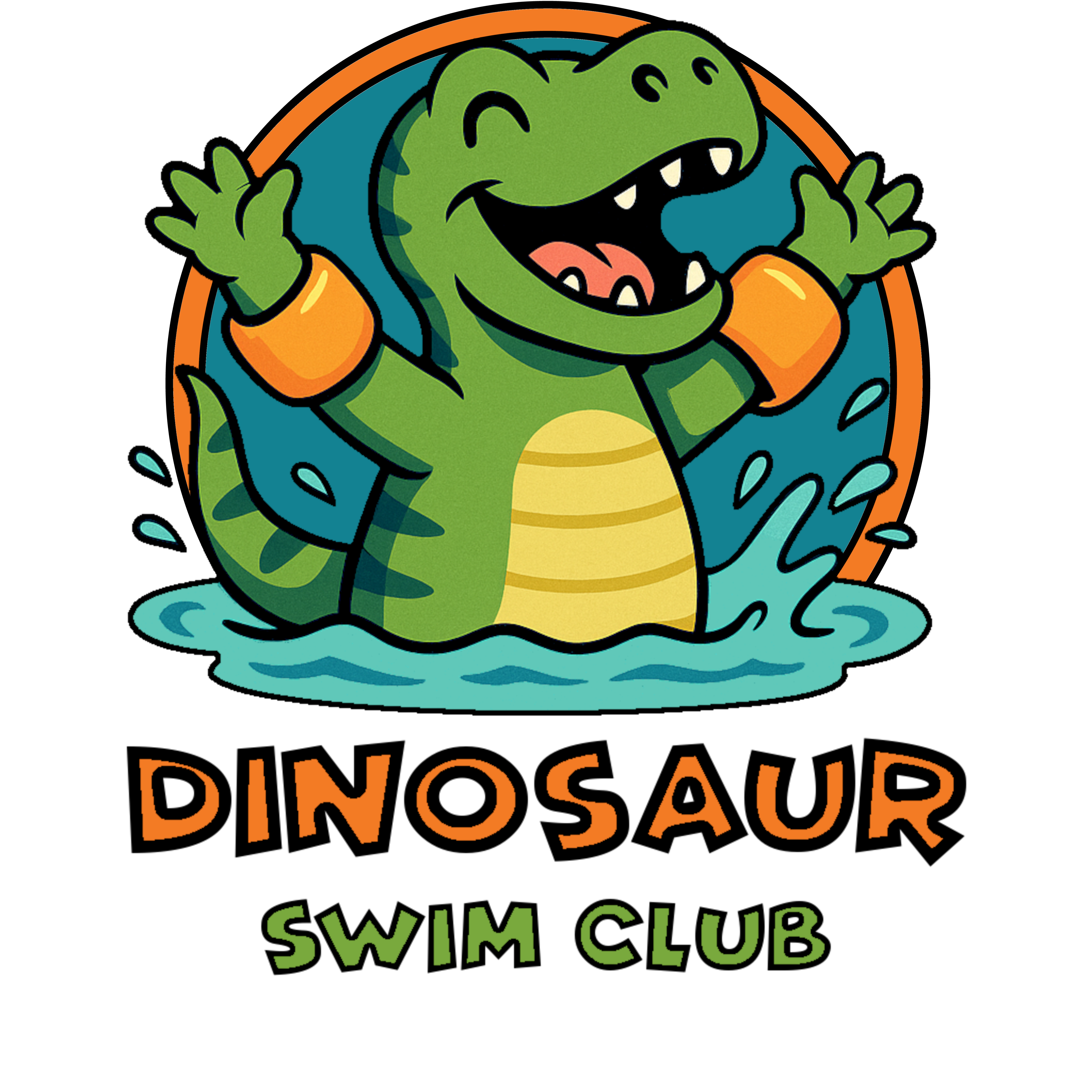 Dinosaur Swim Club alternate logo